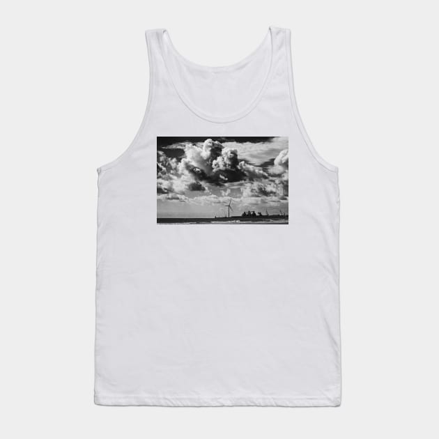 Big Monochrome Sky Tank Top by Violaman